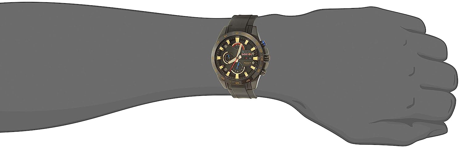 Casio Edifice  Black & Gold Dial Men 48.1mm