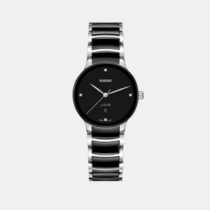 Centrix Women Quartz Black Dial Analog Ceramic Watch R30026712