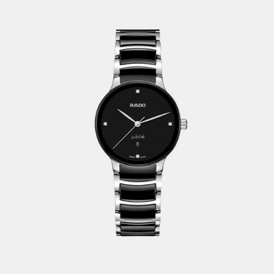 Centrix Women Quartz Black Dial Analog Ceramic Watch R30026712
