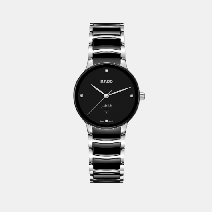 Centrix Women Quartz Black Dial Analog Ceramic Watch R30026712