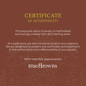 trueBrowns Men 925 Sterling Silver Auspicious Om 22k Gold Micron Plated Bracelet