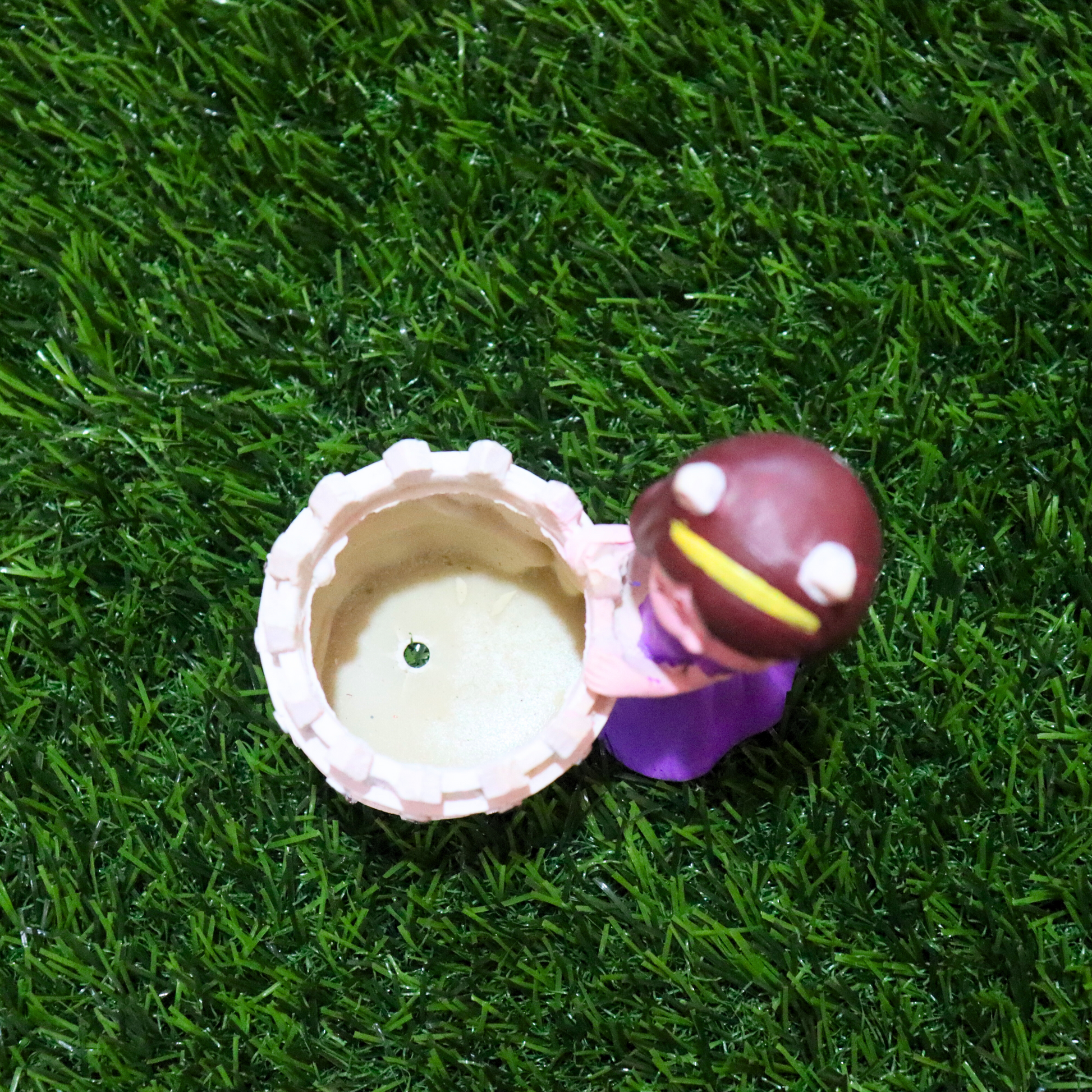 Charming Girl with Basket Garden Decorative Miniature