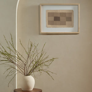 Checkered Earth Tones Wall Art by Shaina Page