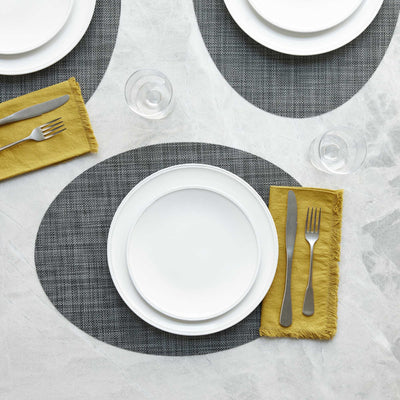 Mini Basketweave Oval Placemat (Set of 4) by Chilewich