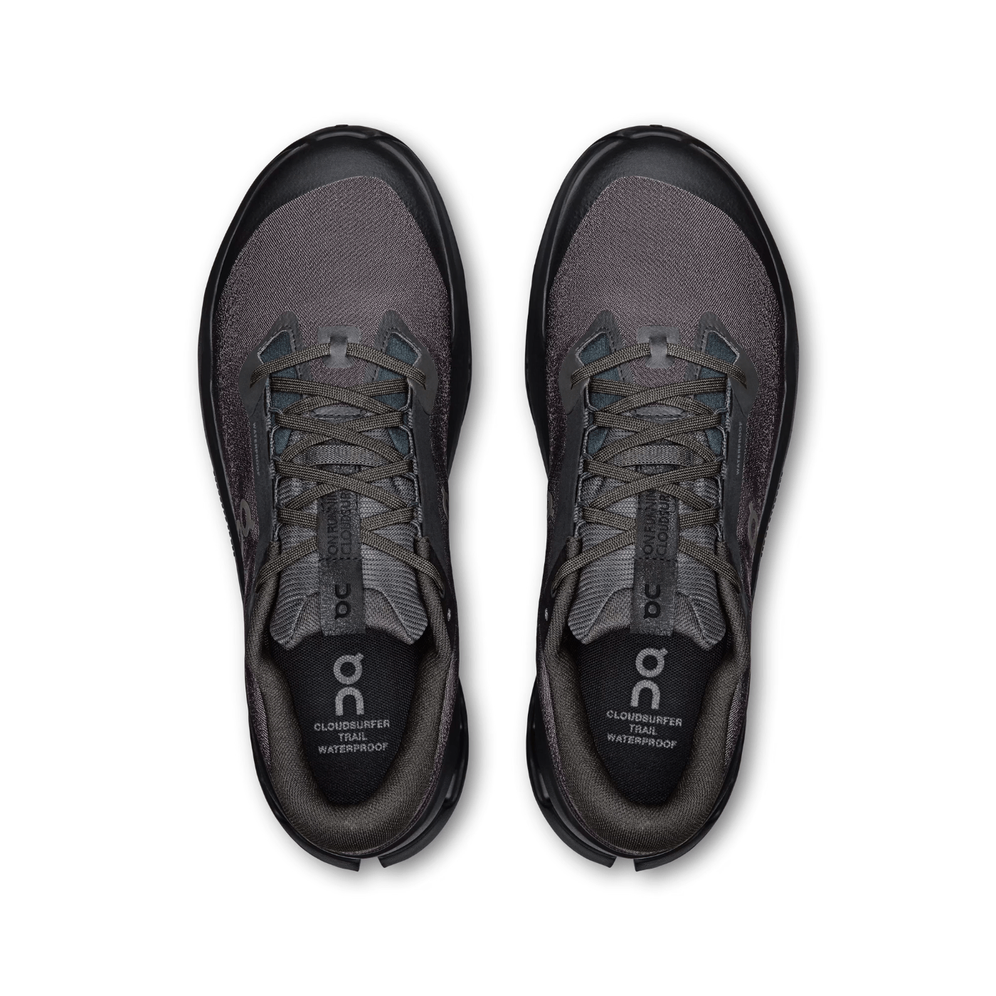 On Running Cloudsurfer Trail 2 Waterproof Black Black
