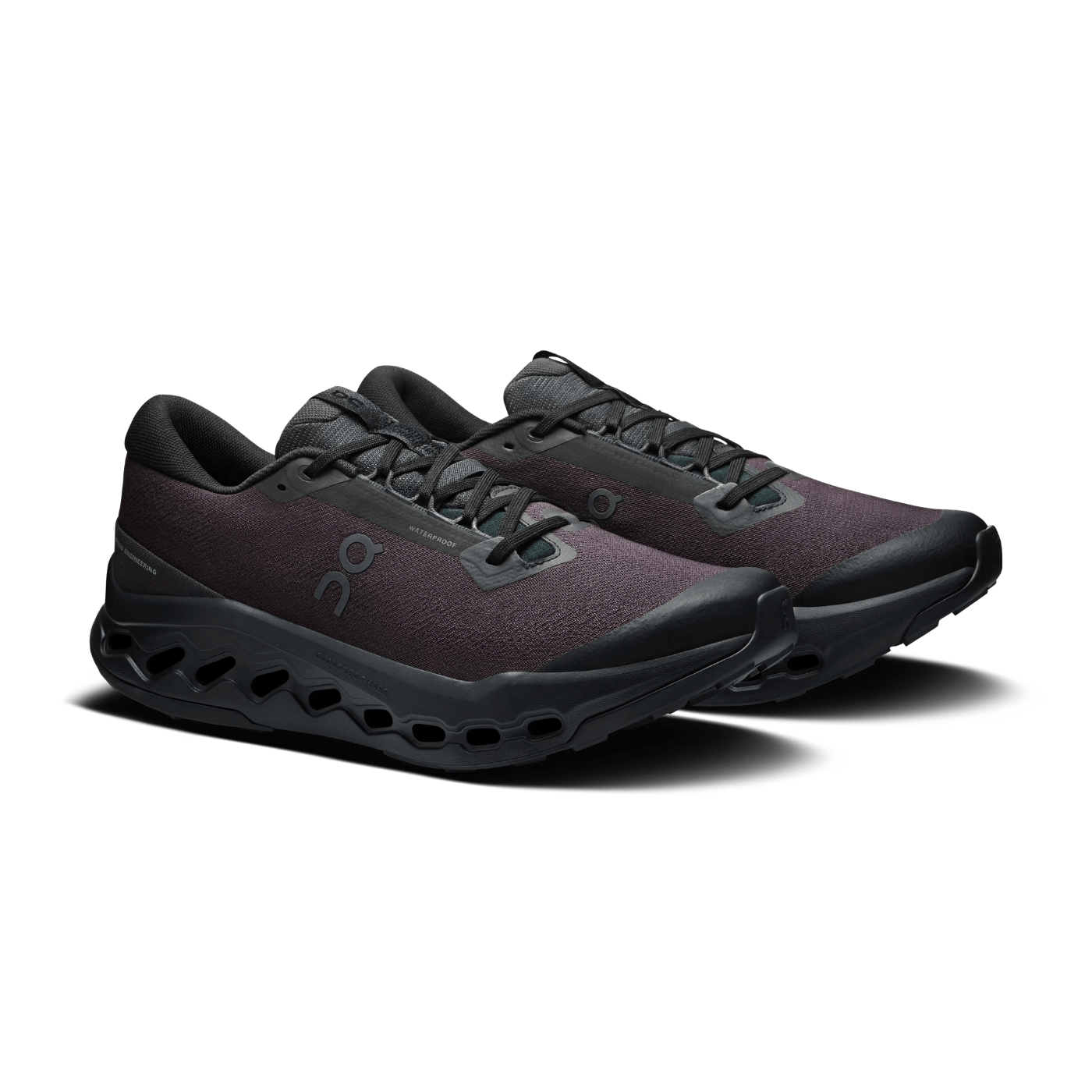 On Running Cloudsurfer Trail 2 Waterproof Black Black