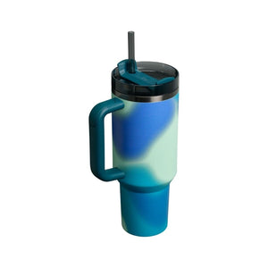 Stanley New Frequency Quencher H2.0 FlowState™ Tumbler | 40 OZ Coastal Teal Motion