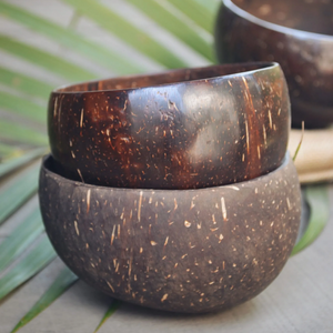 Brown - Handmade Coconut Bowl (Pack of 2)