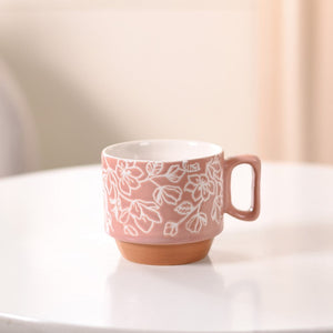 Ceramic Gaia Stackable Coffee Cup Set Of 4 250ml