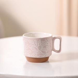 Ceramic Gaia Stackable Coffee Cup Set Of 4 250ml