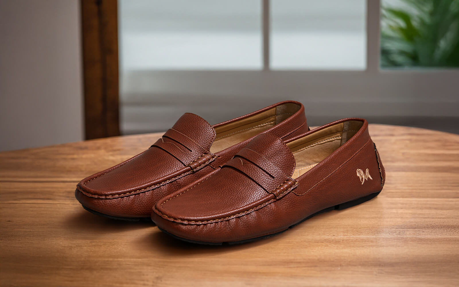 Dress Loafers : Tan