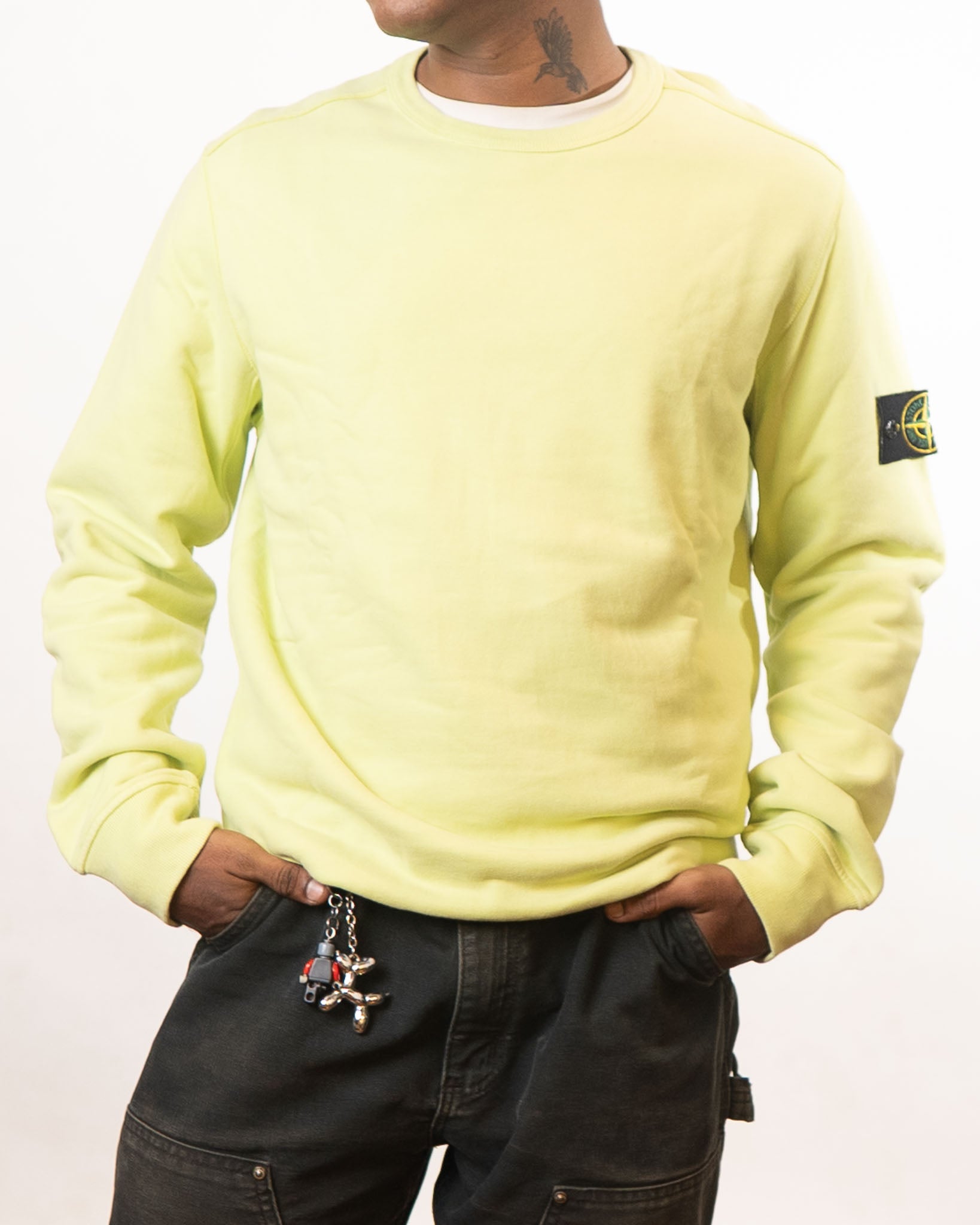 Stone Island Green Full Sleeves T-Shirt