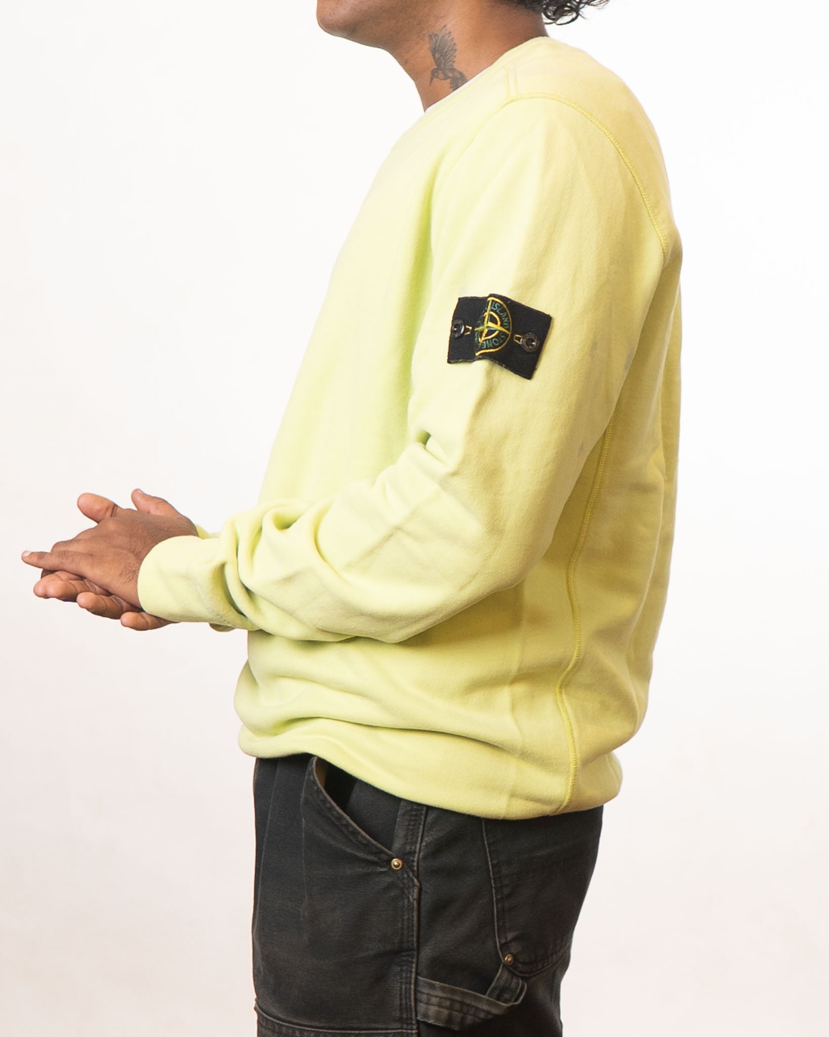Stone Island Green Full Sleeves T-Shirt