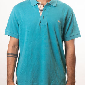 Burberry Blue Polo T-Shirt