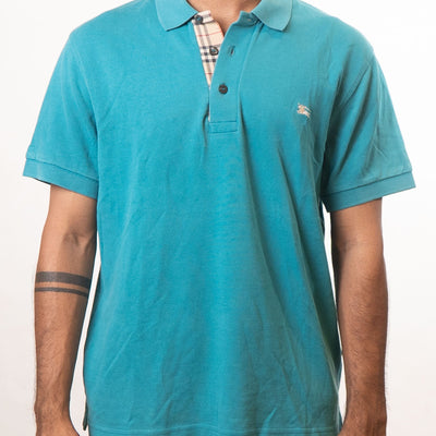 Burberry Blue Polo T-Shirt