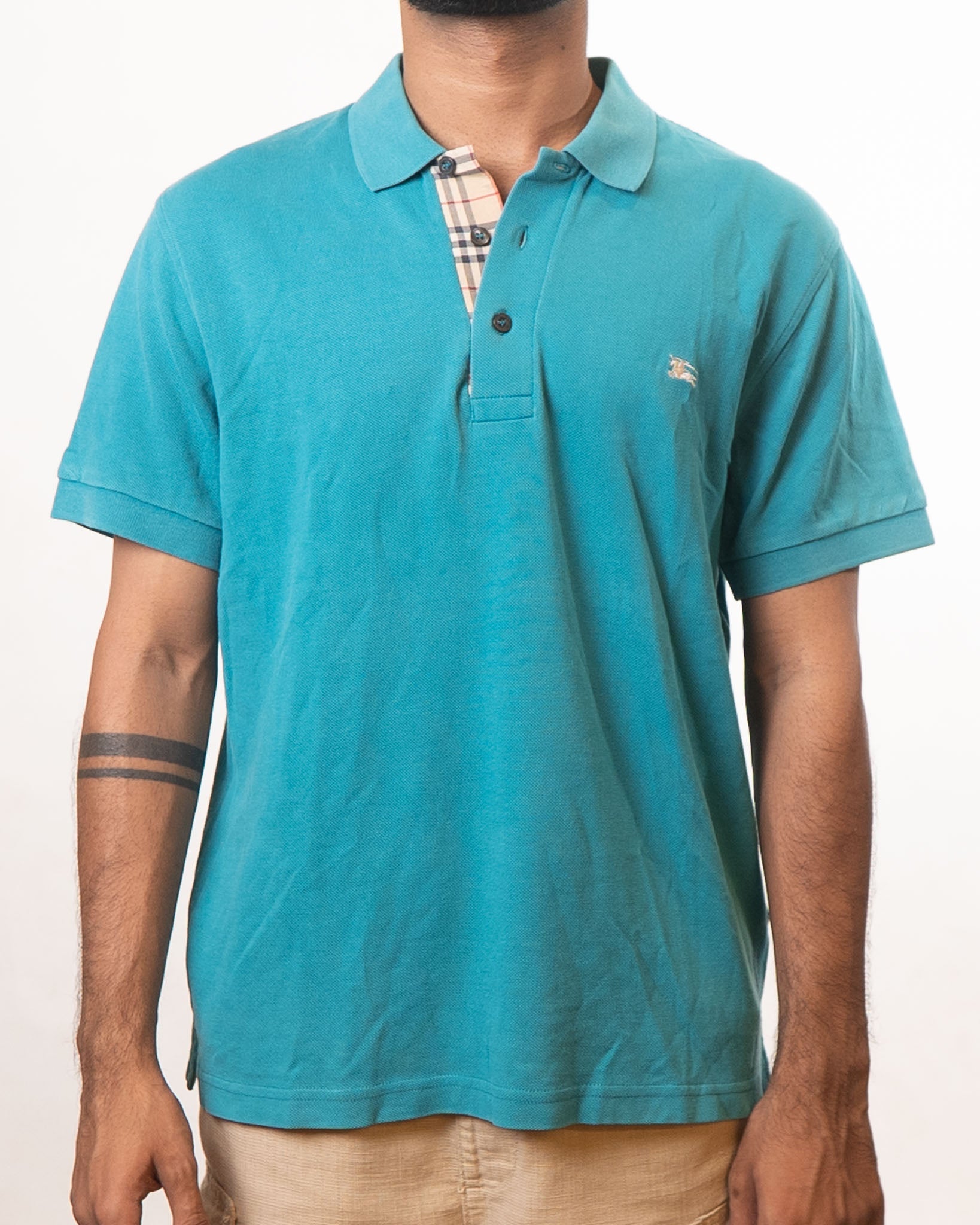 Burberry Blue Polo T-Shirt