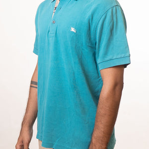 Burberry Blue Polo T-Shirt