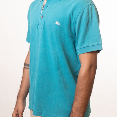 Burberry Blue Polo T-Shirt
