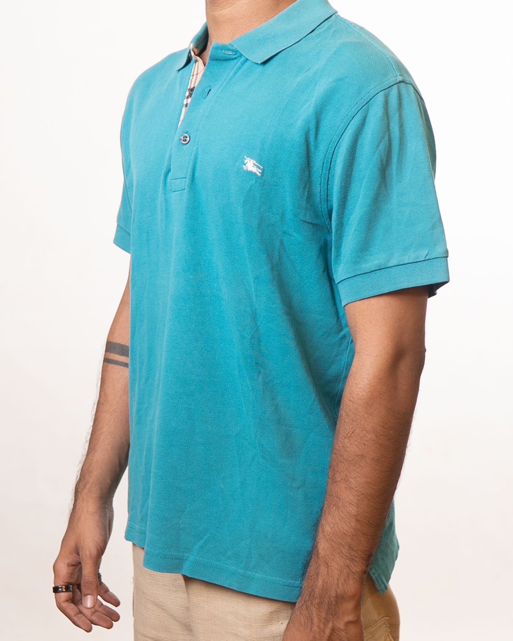 Burberry Blue Polo T-Shirt