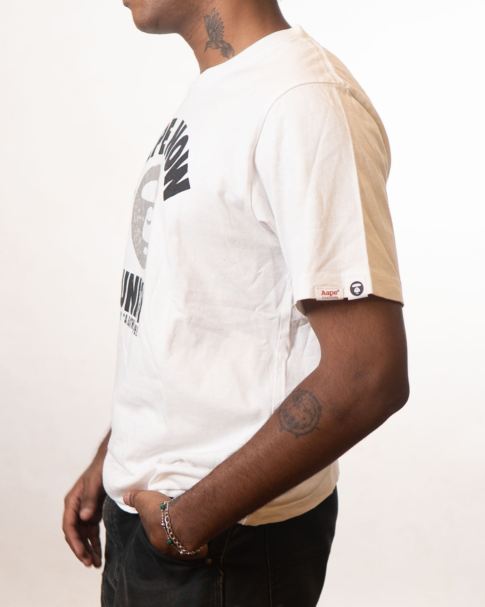 Bape Now Union White Tee