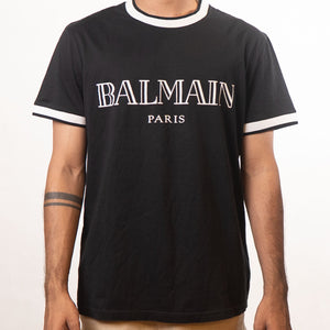 Balmain Navy Round Neck Tshirt