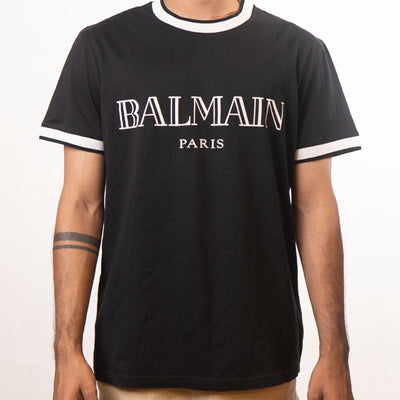 Balmain Navy Round Neck Tshirt