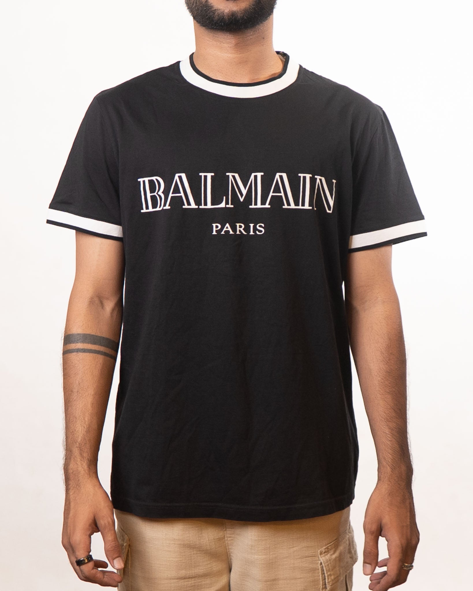 Balmain Navy Round Neck Tshirt