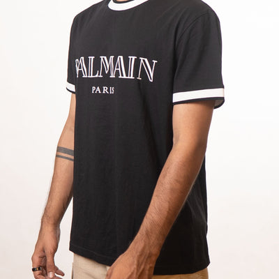 Balmain Navy Round Neck Tshirt