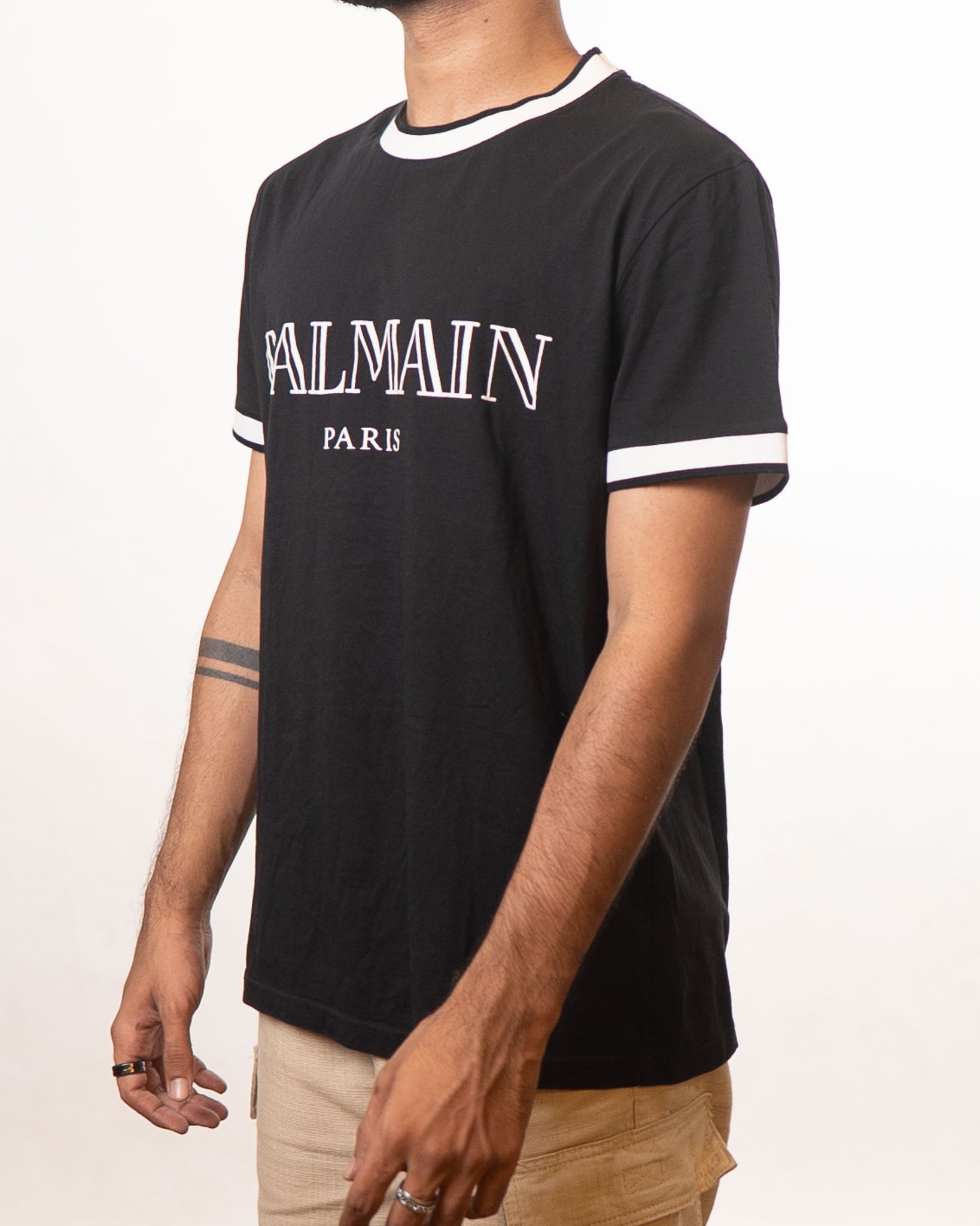 Balmain Navy Round Neck Tshirt