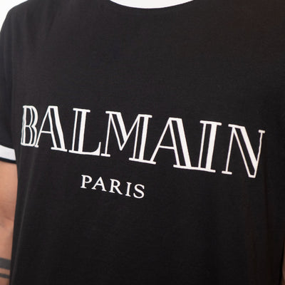 Balmain Navy Round Neck Tshirt