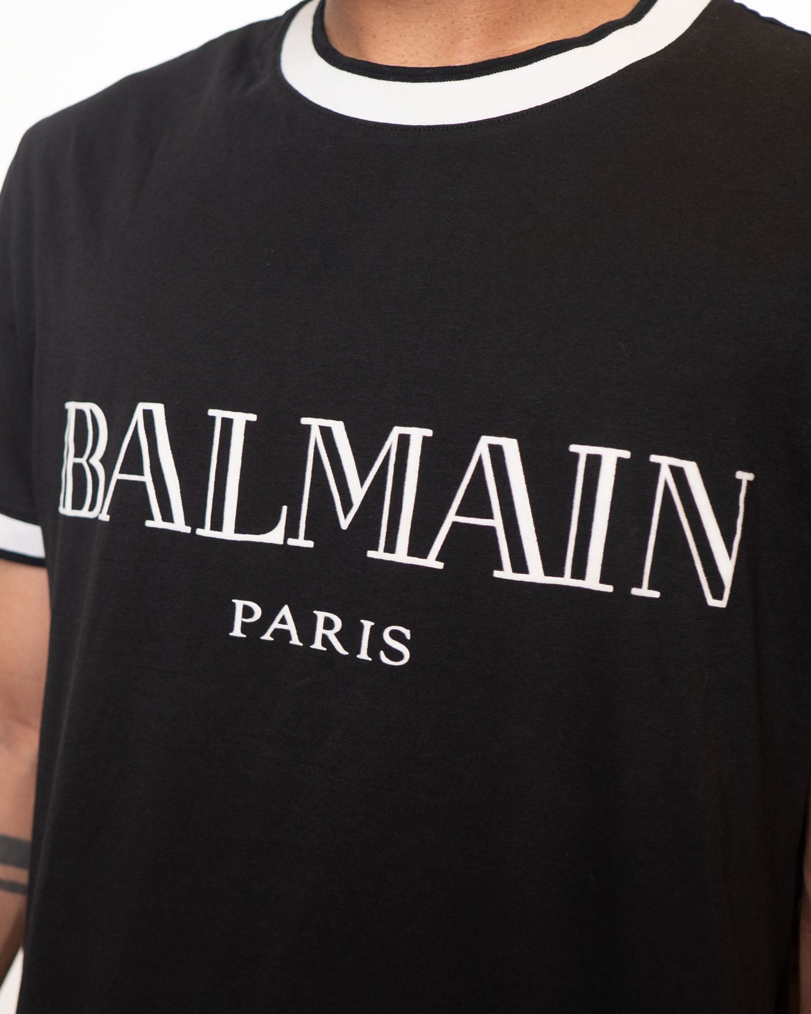 Balmain Navy Round Neck Tshirt