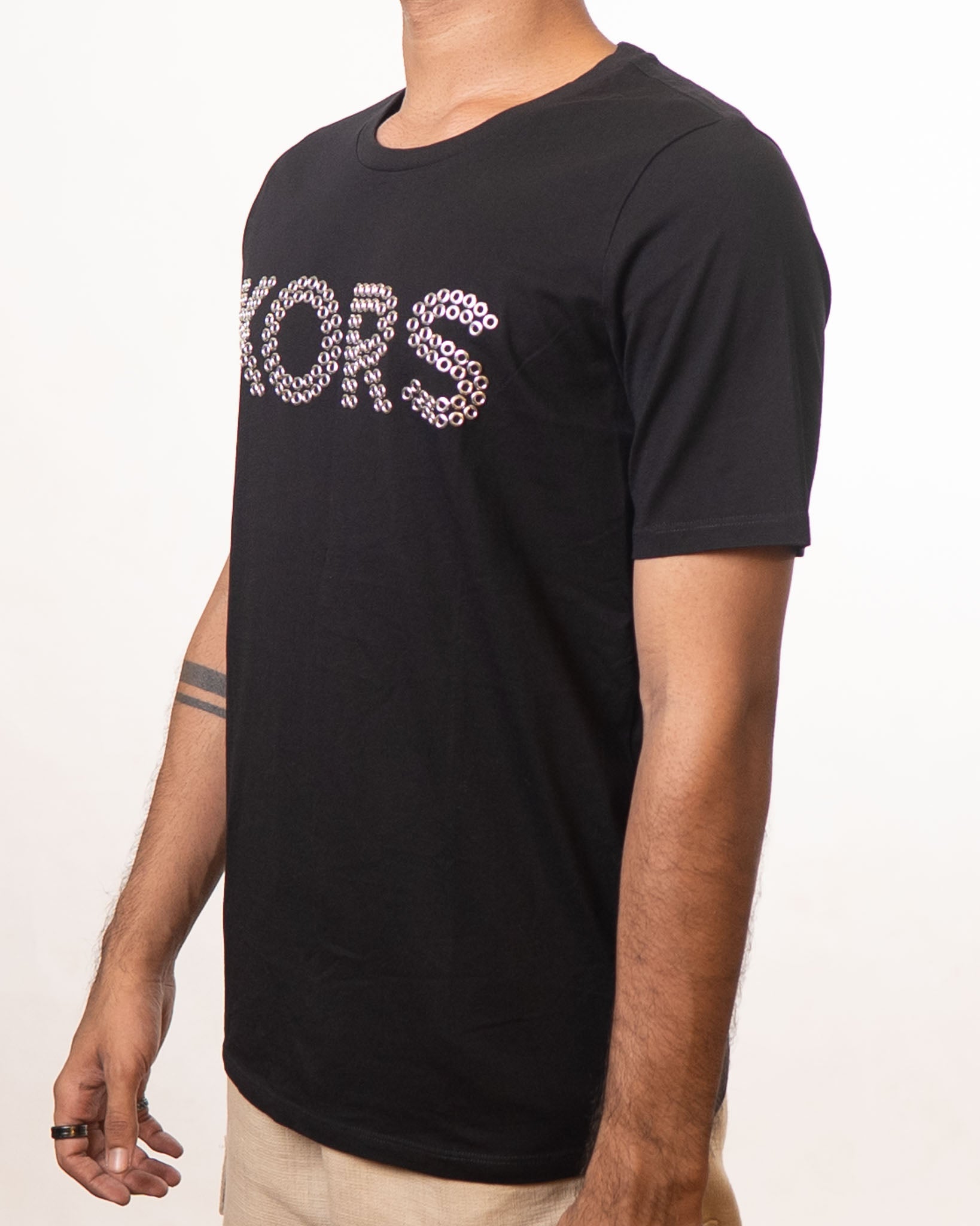 Michael Kors Black Round Neck T-Shirt