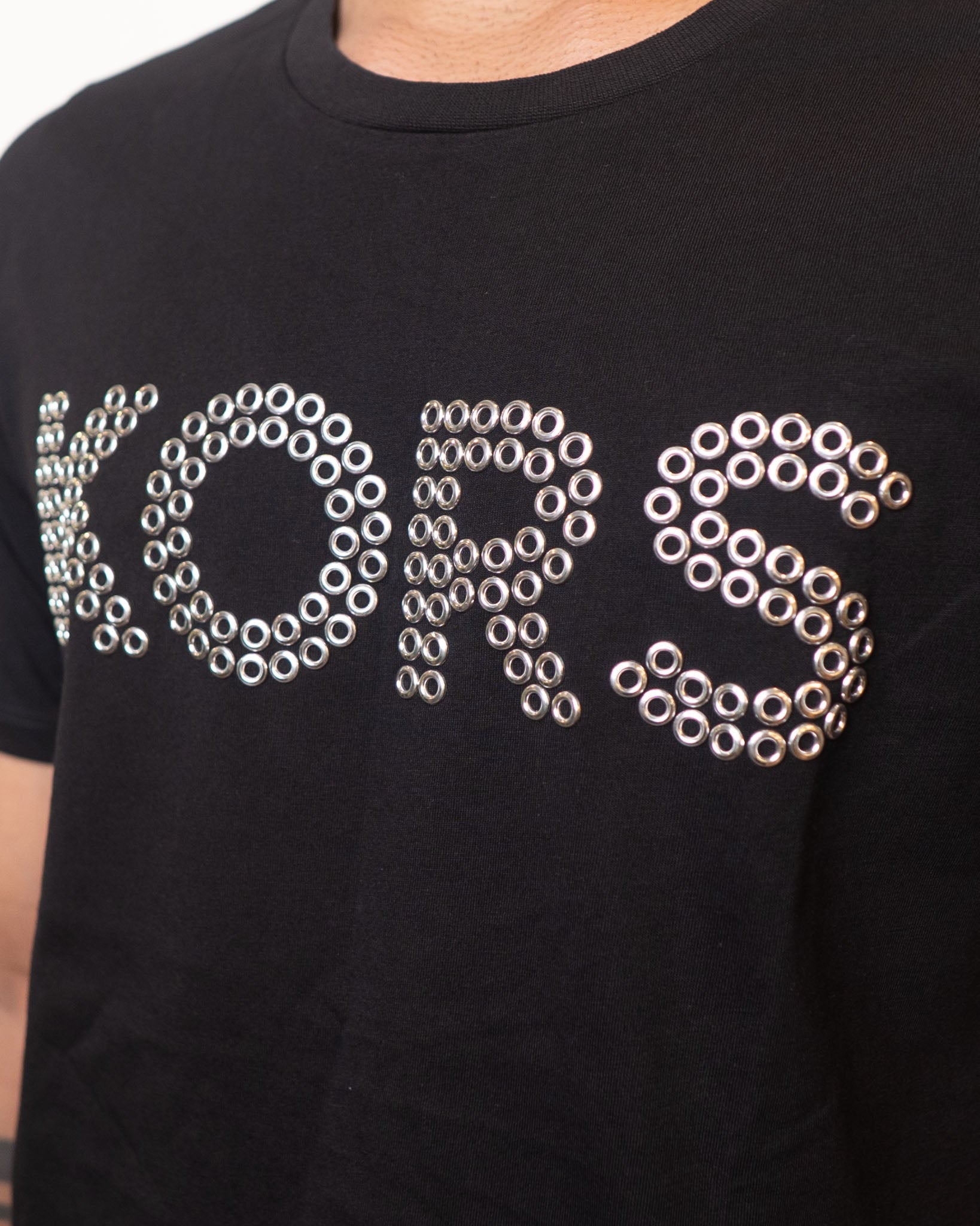 Michael Kors Black Round Neck T-Shirt