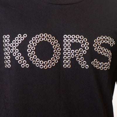 Michael Kors Black Round Neck T-Shirt