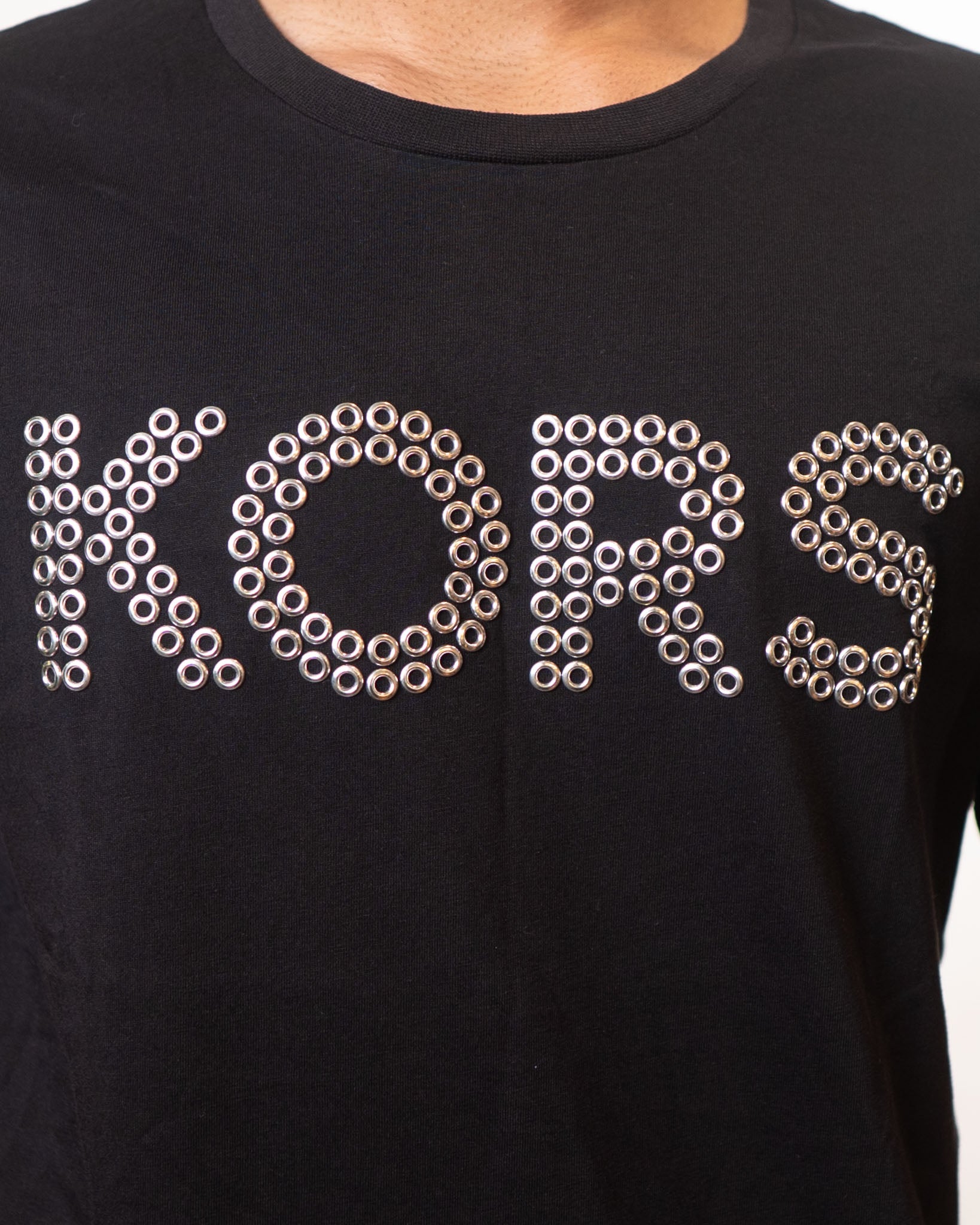 Michael Kors Black Round Neck T-Shirt