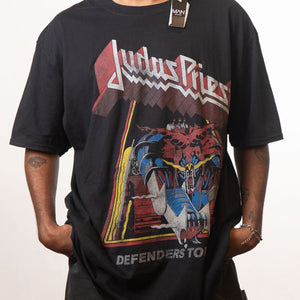 Boohooman Judas Priest printed black tshirt