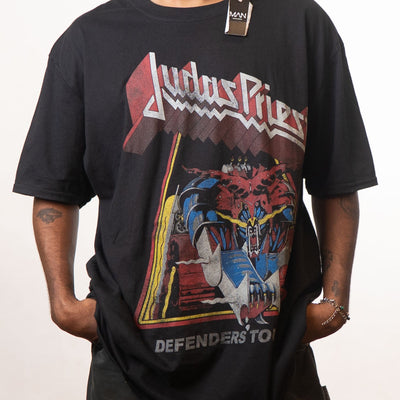 Boohooman Judas Priest printed black tshirt