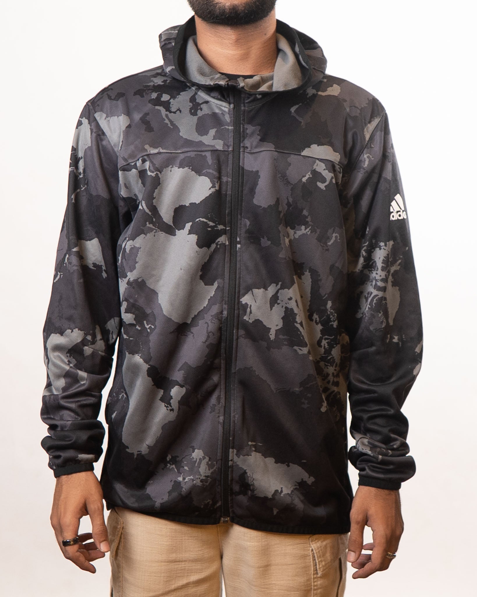 Adidas Con Camo camouflaged hoodie
