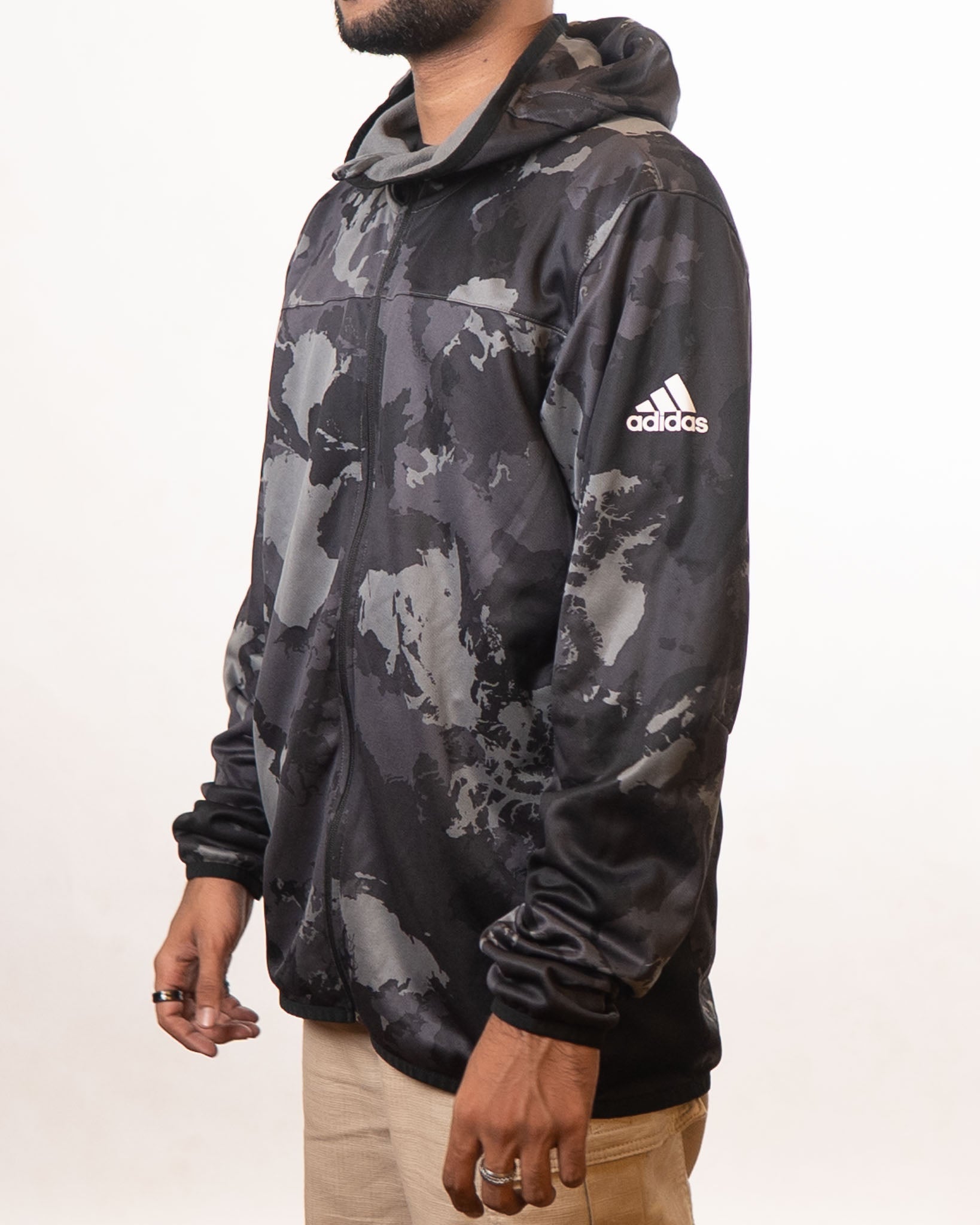 Adidas Con Camo camouflaged hoodie
