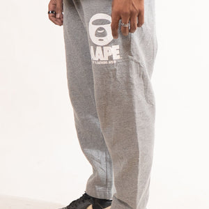 Bape Grey Logo Sweatpants