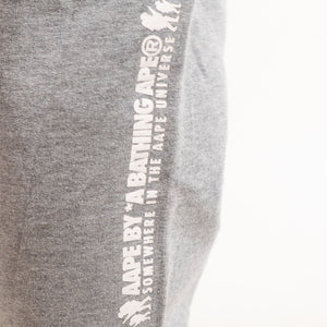 Bape Grey Logo Sweatpants