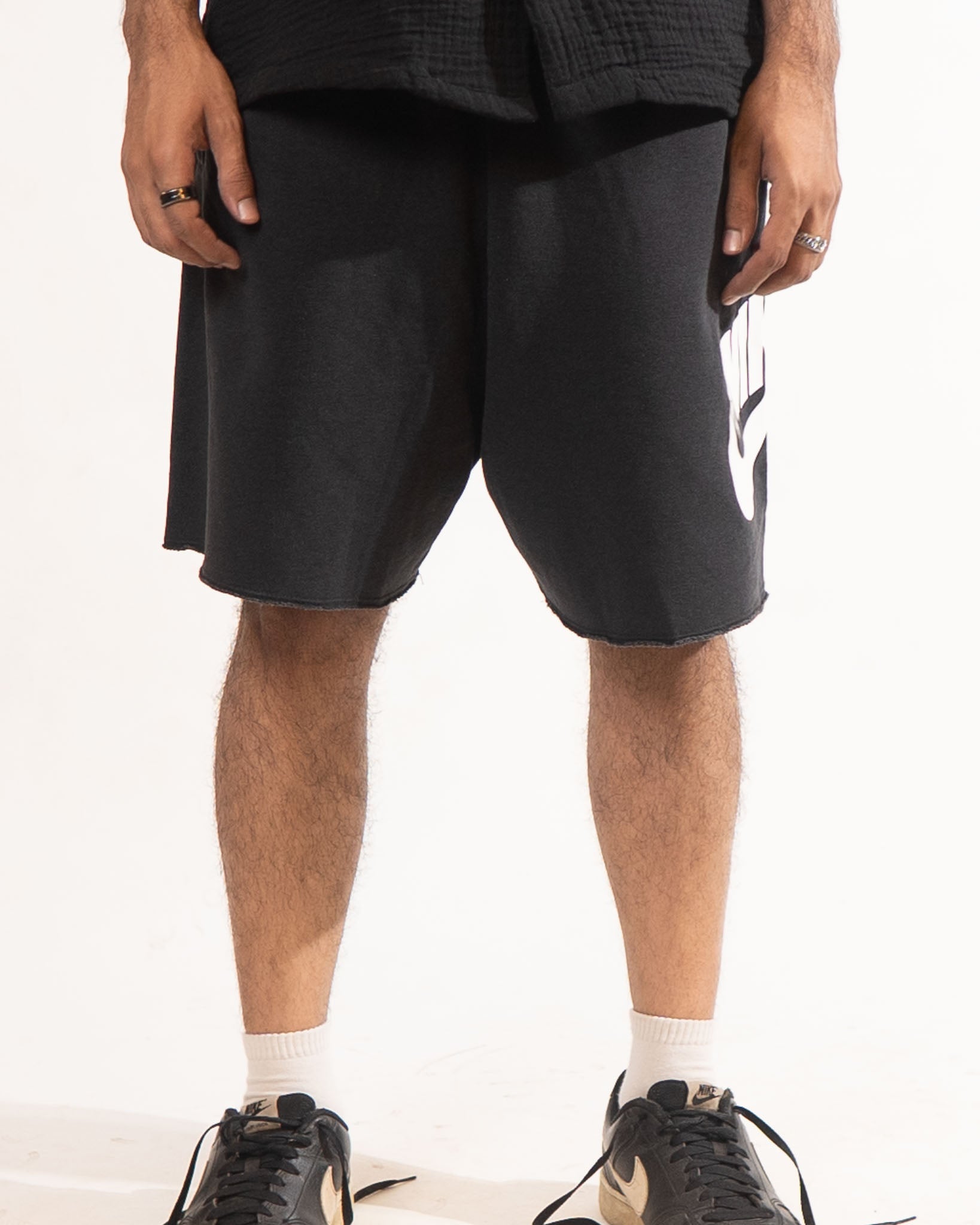 Nike Black logo printed shorts