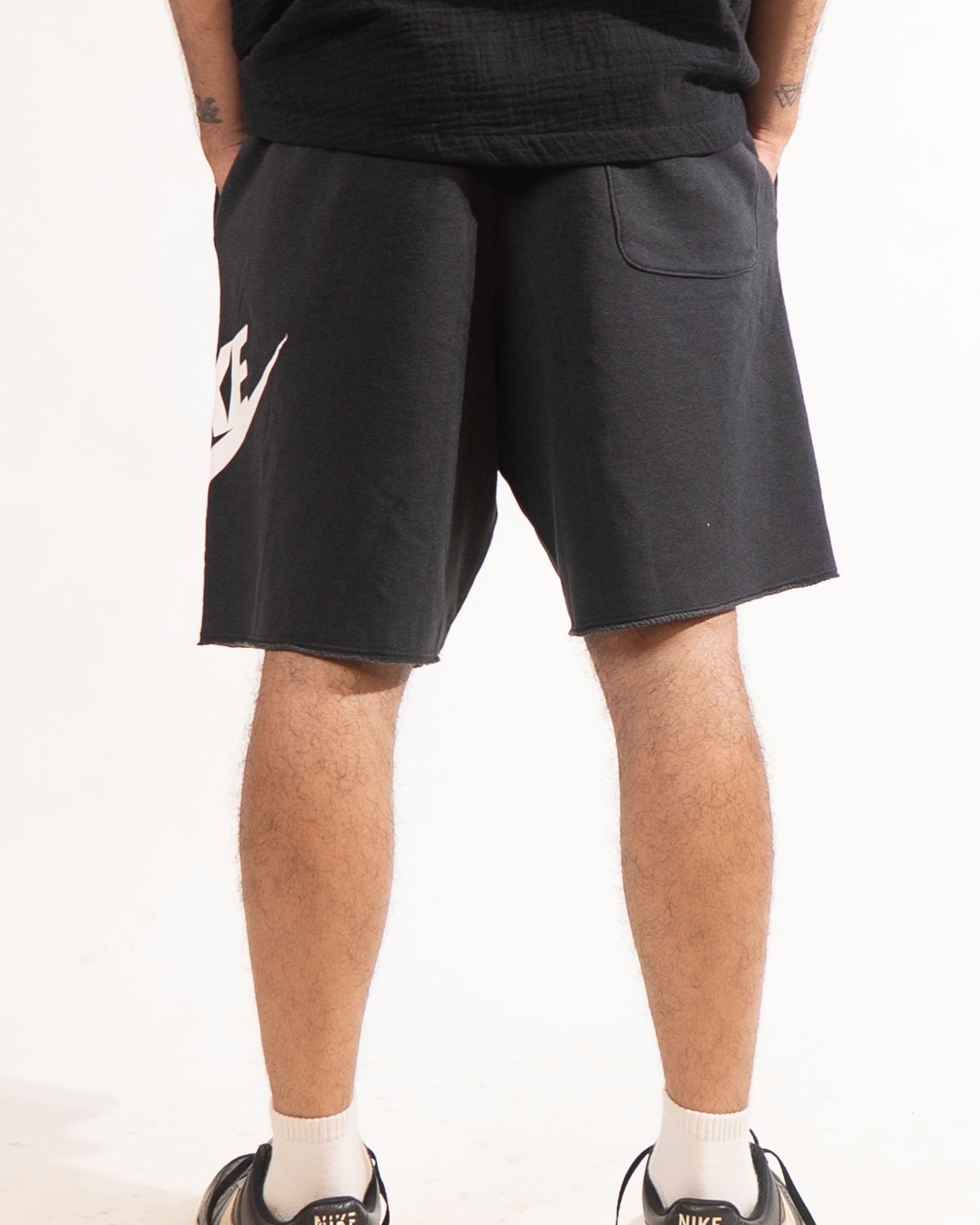 Nike Black logo printed shorts