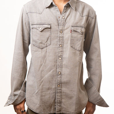 Levis Light Grey Denim Shirt