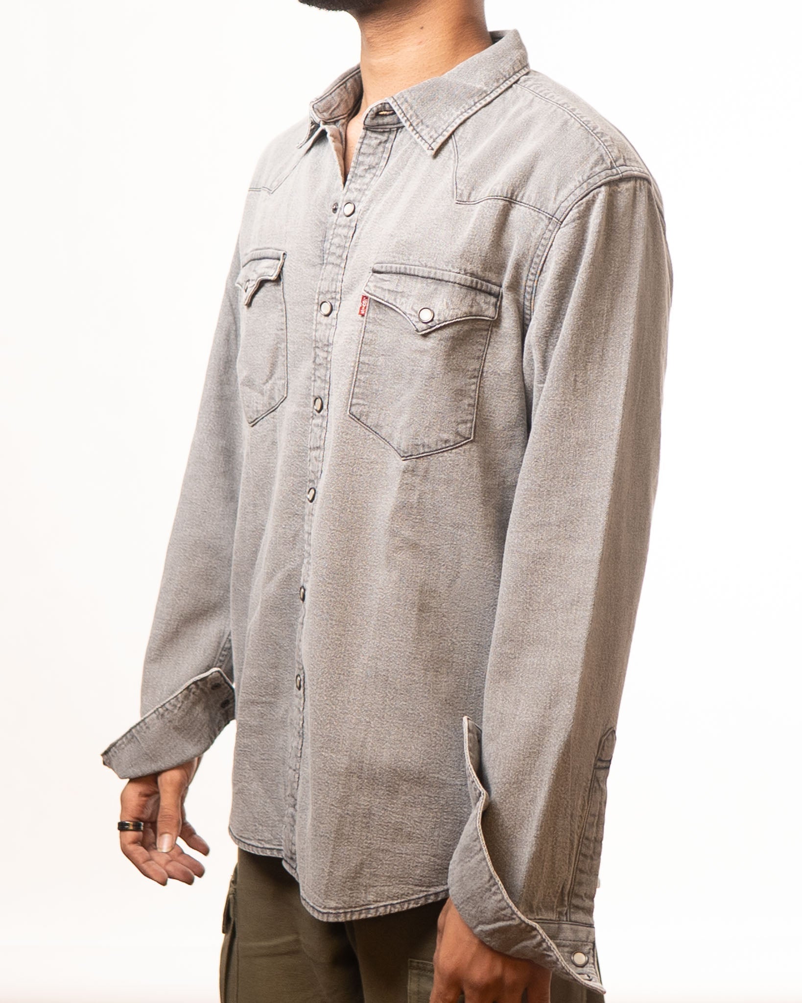Levis Light Grey Denim Shirt