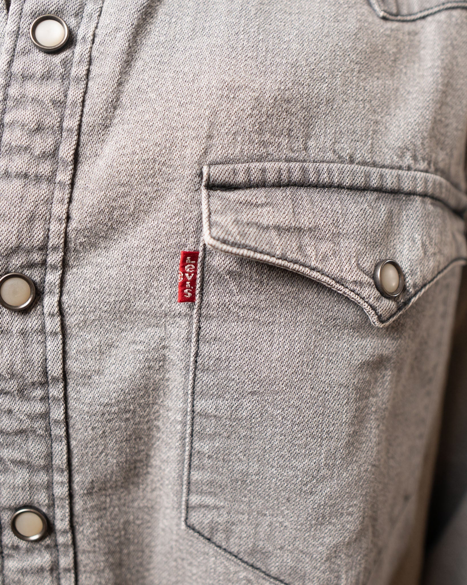 Levis Light Grey Denim Shirt