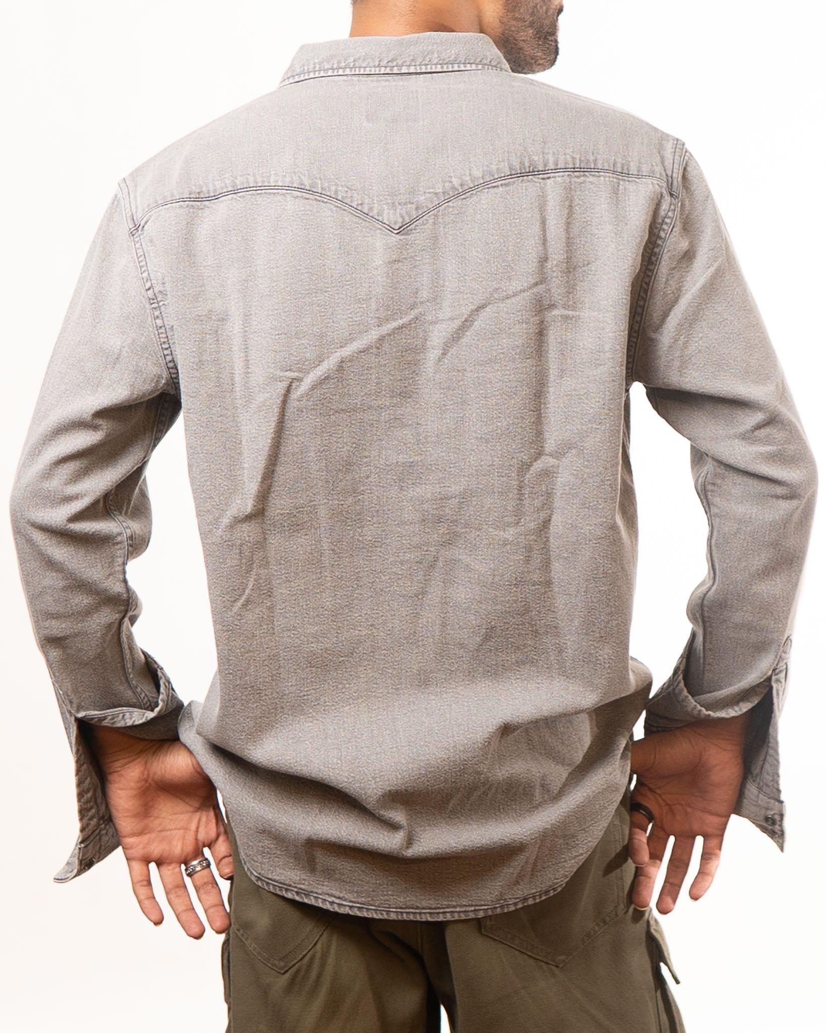 Levis Light Grey Denim Shirt