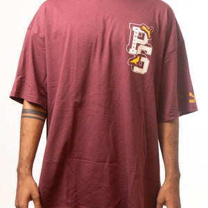 Puma X Staple Red Graphic Print Loose Fit Tshirt
