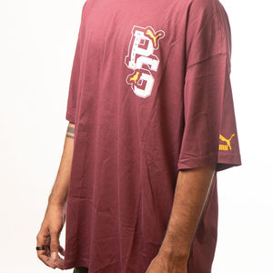 Puma X Staple Red Graphic Print Loose Fit Tshirt