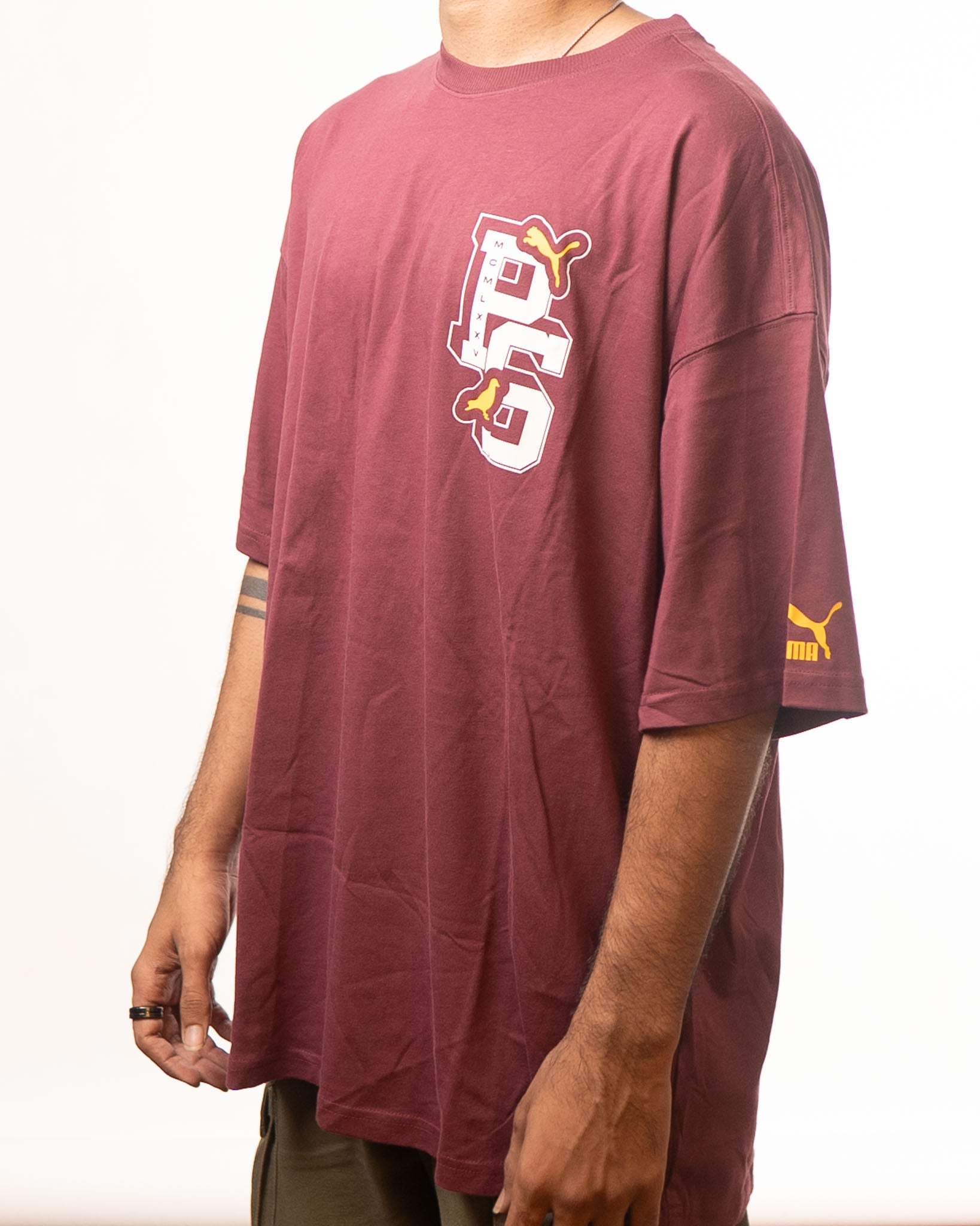 Puma X Staple Red Graphic Print Loose Fit Tshirt